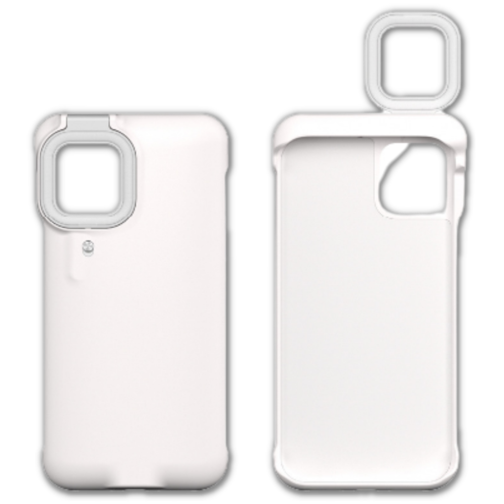 Étui de téléphone avec anneau lumineux LED -Blanc/IPhone-11Promax - Ozerty, Étui de téléphone avec anneau lumineux LED -Blanc/IPhone-11pro - Ozerty
