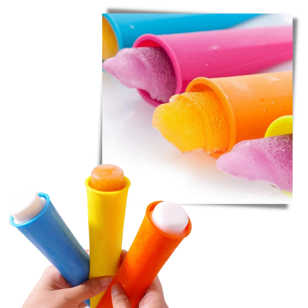 Pack de 5 moules en silicone pour sucettes glacées - Ozerty