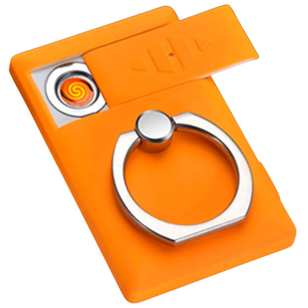Bague de téléphone avec briquet -Orange/   - Ozerty