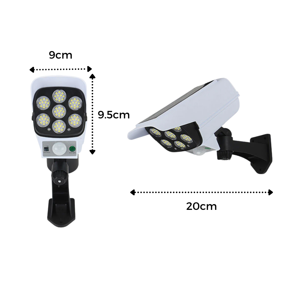 Lampe LED solaire à détecteur de mouvement - Ozerty