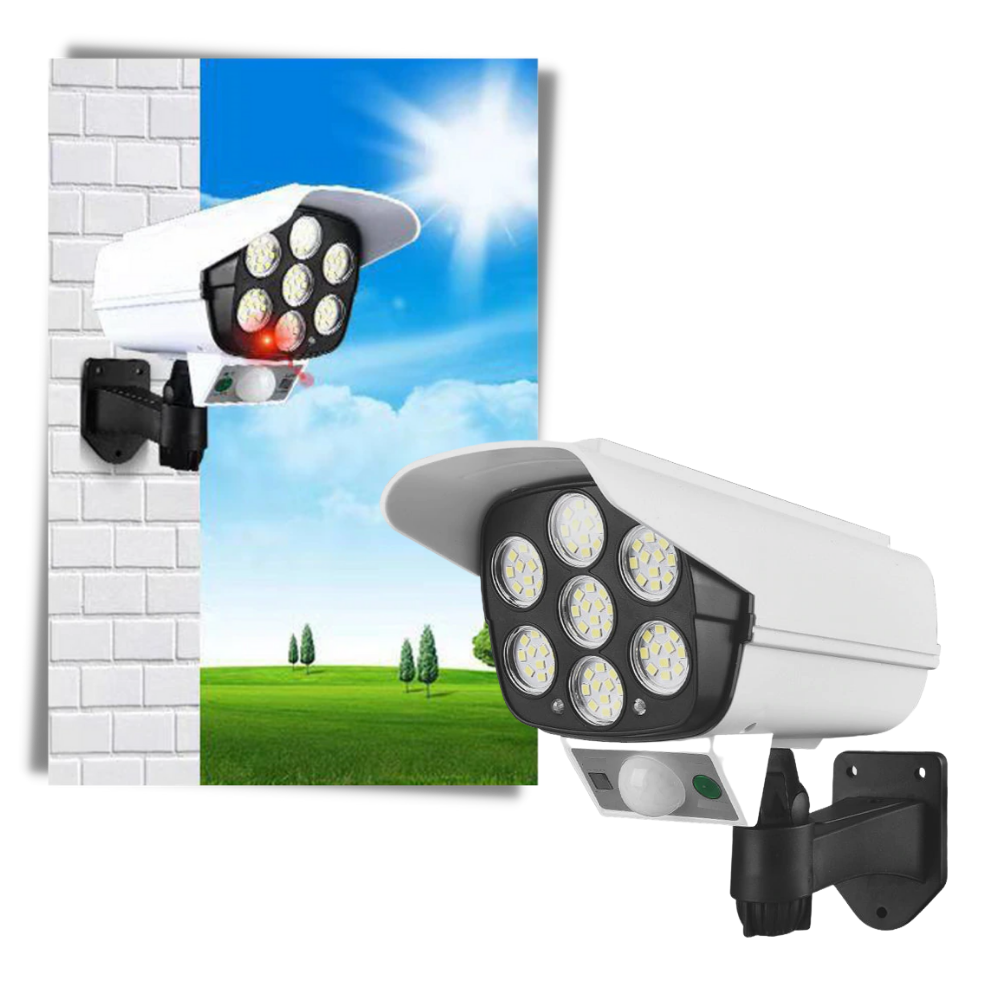 Lampe LED solaire à détecteur de mouvement - Ozerty
