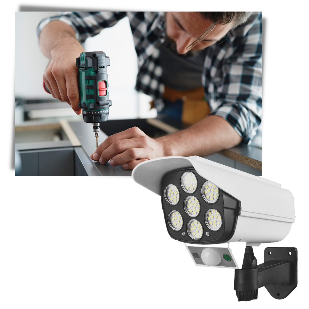 Lampe LED solaire à détecteur de mouvement - Ozerty