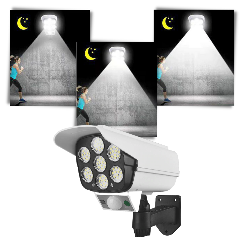 Lampe LED solaire à détecteur de mouvement - Ozerty