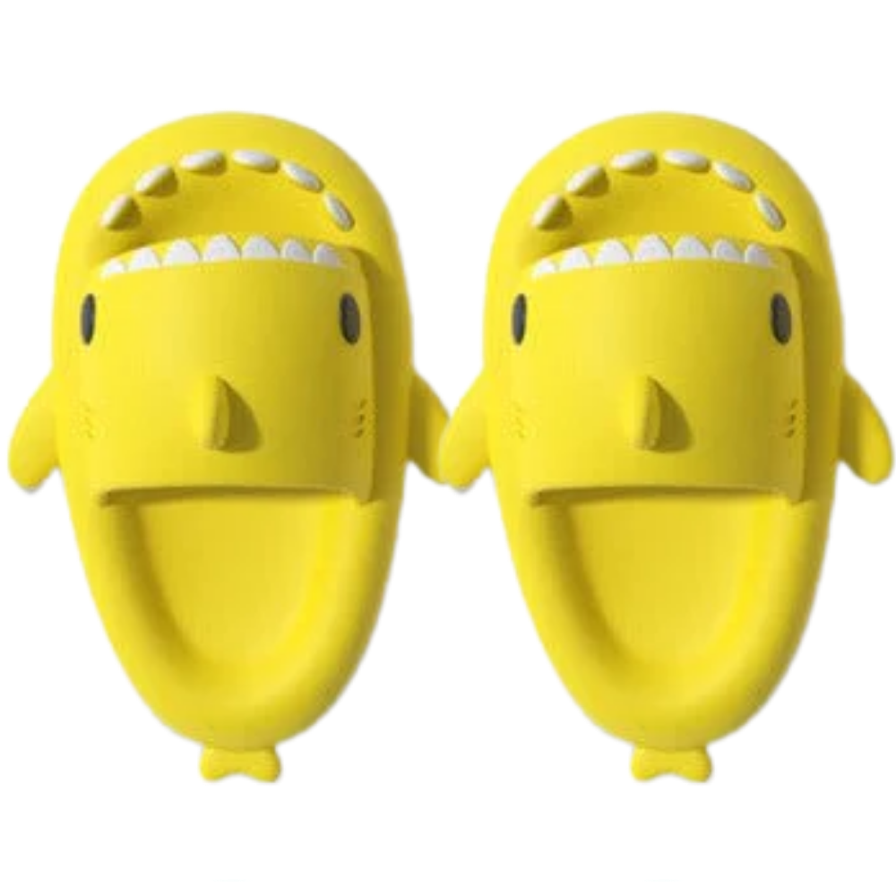 Chaussons de plage en forme de requin -Jaune/36-37 - Ozerty