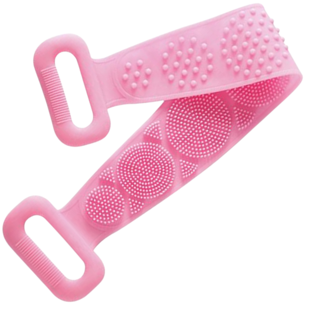 Exfoliant en silicone extensible pour le corps -Rose/   - Ozerty
