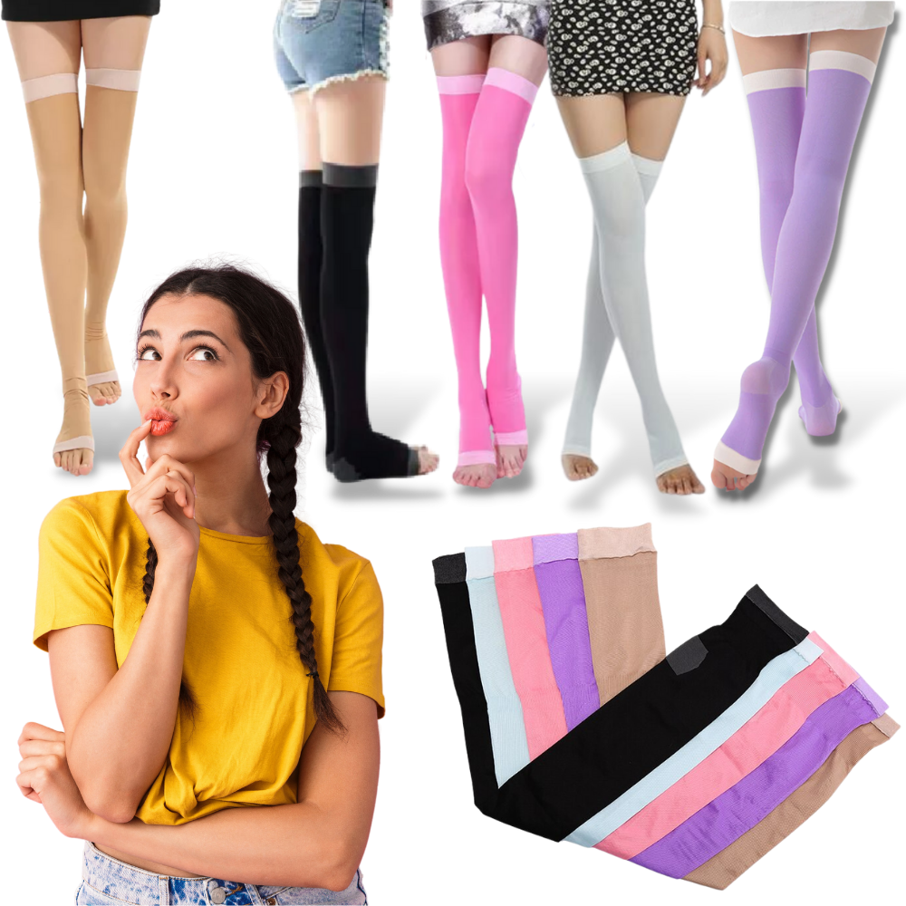 Paire de collants amincissants pour les jambes - Ozerty