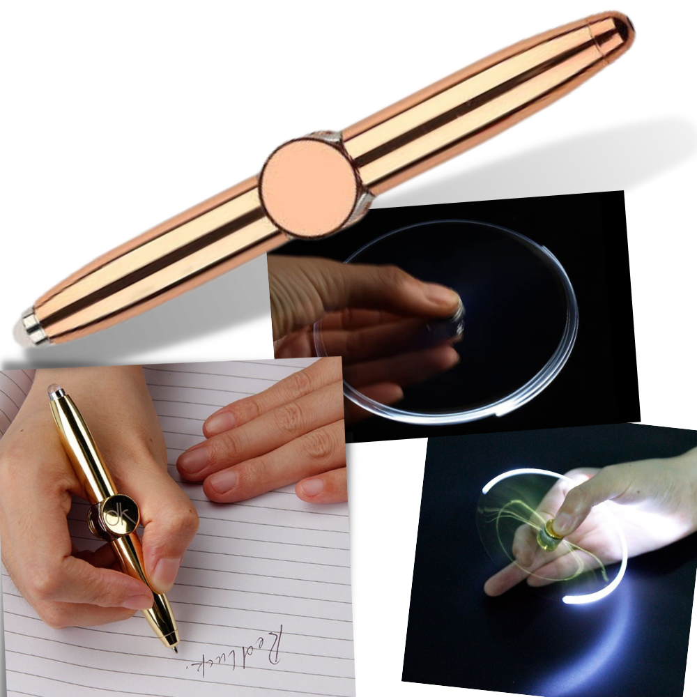 Stylo à billes spinner - Ozerty, Jouet spinner volant - Ozerty, Bague pour femme avec mantra bouddhiste rotatif - Ozerty
