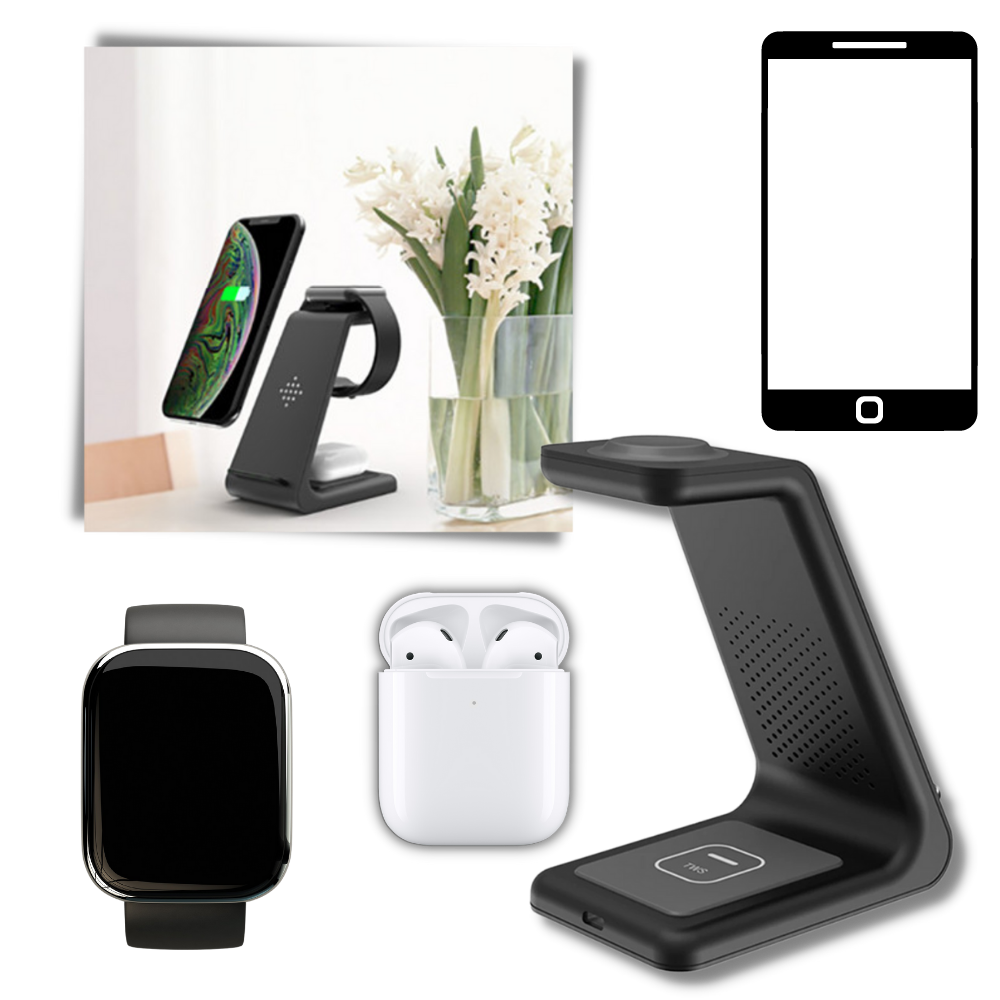 Station de charge sans fil pour téléphone - Ozerty