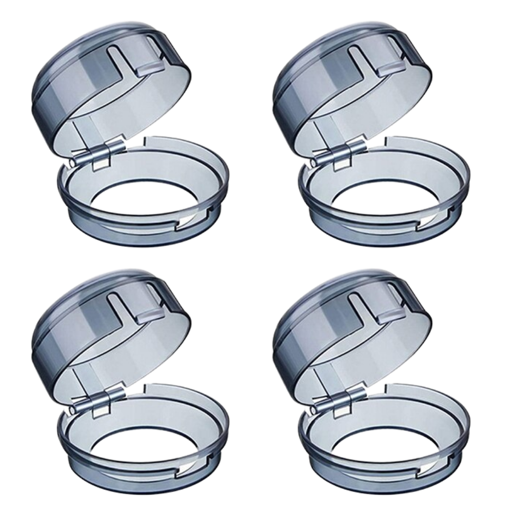 Jeu de protections universelles pour cuisinière -Noir/4 PIÈCES - Ozerty