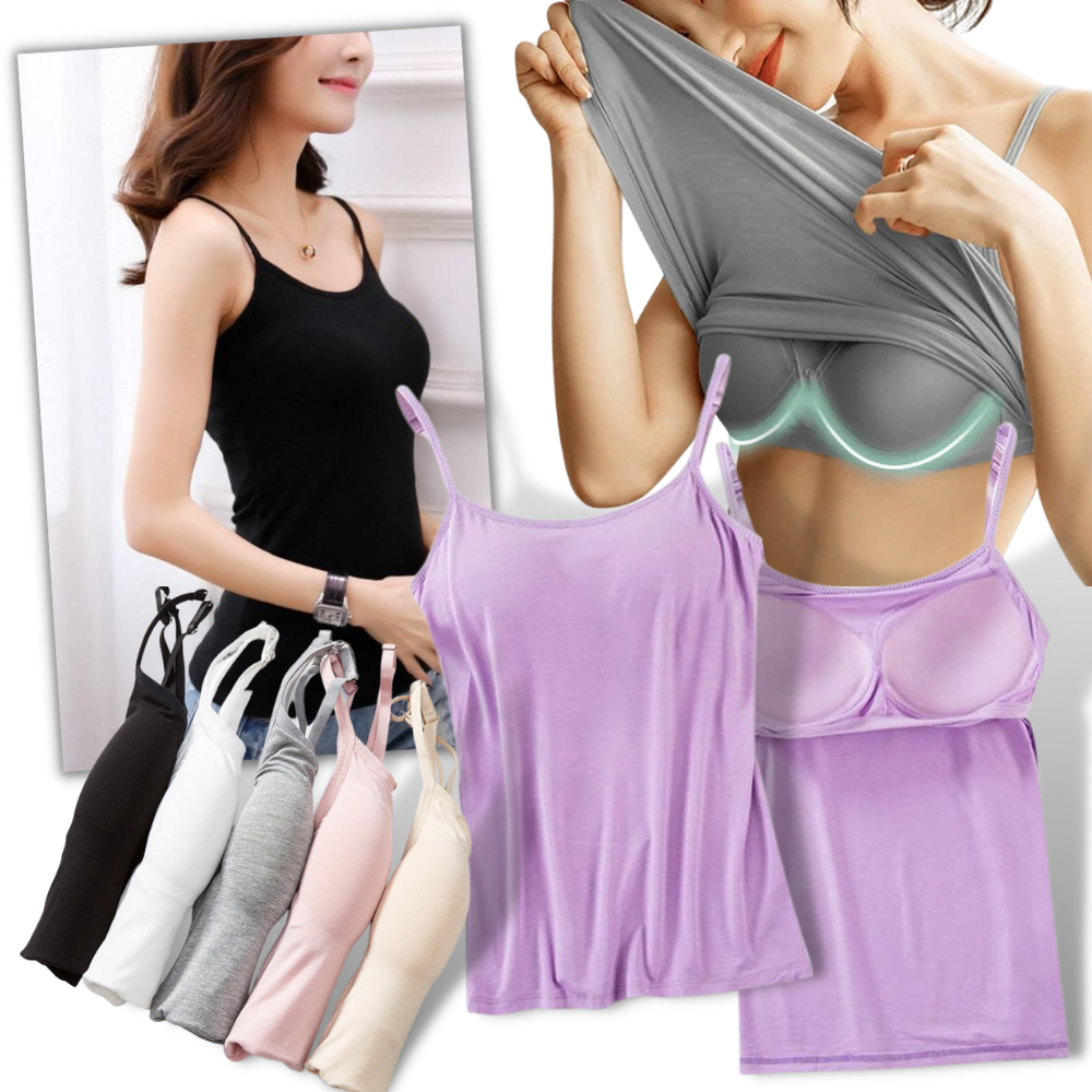 Camisole avec soutien-gorge intégré - Ozerty
