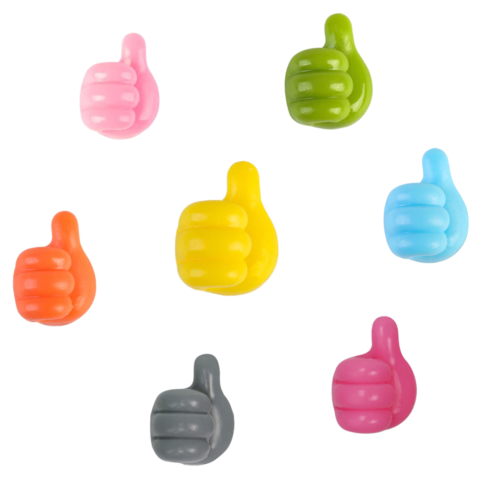 Lot de 20 crochets muraux "Pouce en l'air" - Ozerty