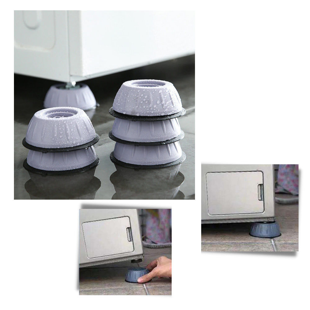 Lot de 4 patins en caoutchouc anti-vibration - Ozerty