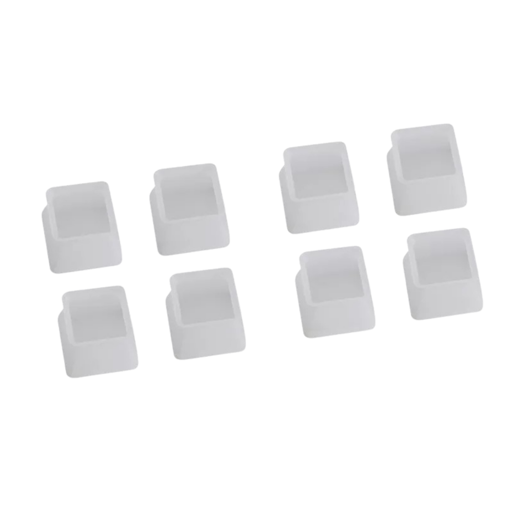 Pack of 8 silicone protectors for furniture legs