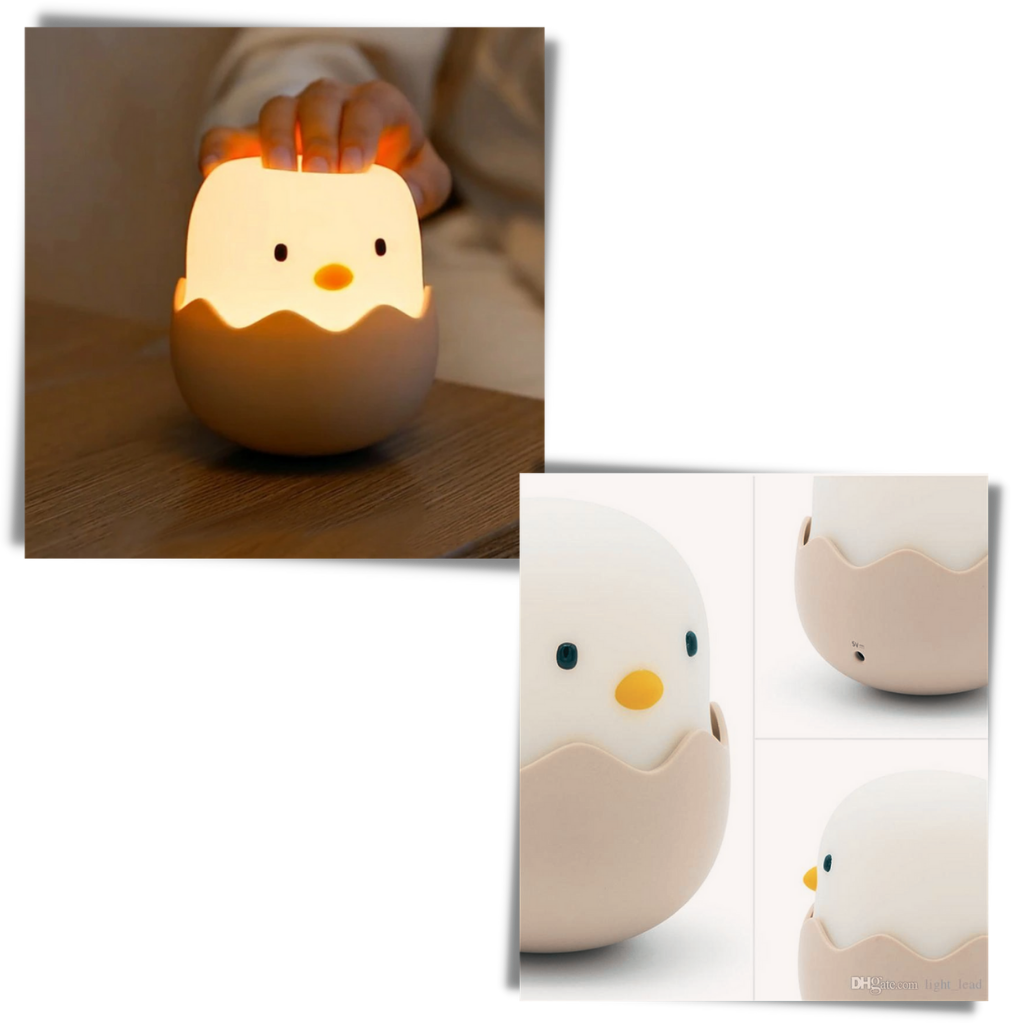 Lampe de nuit en forme de poussin  - Ozerty