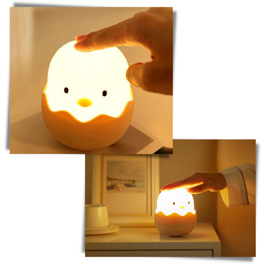 Lampe de nuit en forme de poussin  - Ozerty