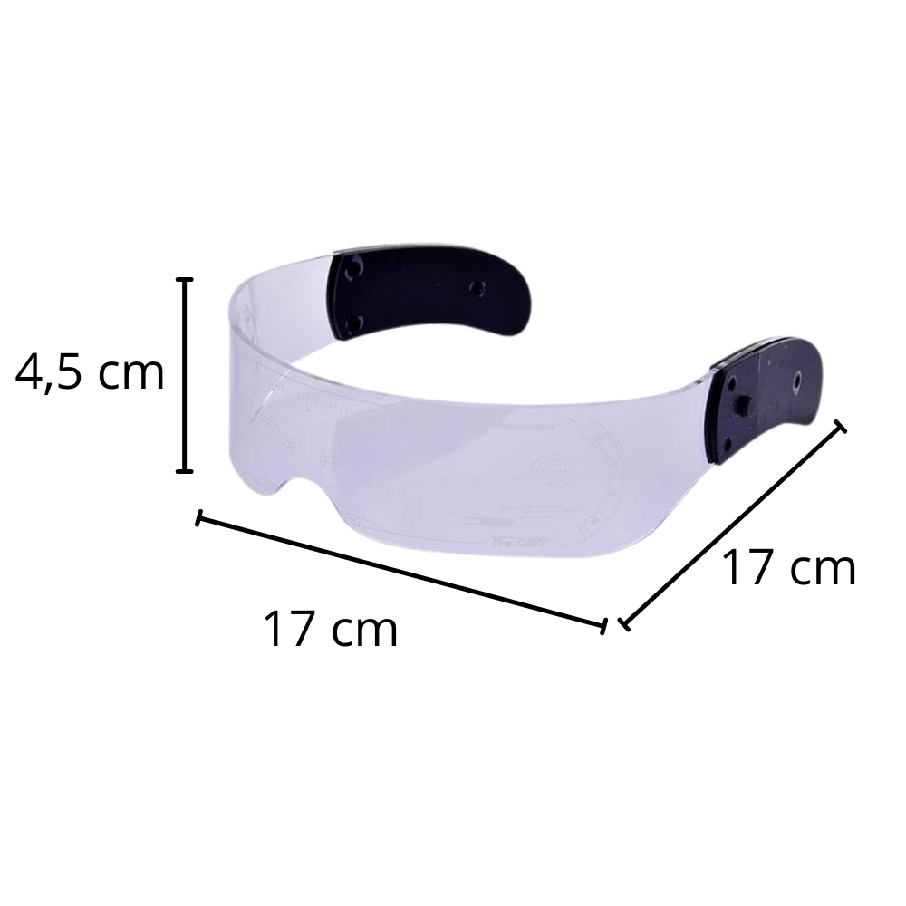 Lunettes lumineuses avec lumières LED colorées - Ozerty
