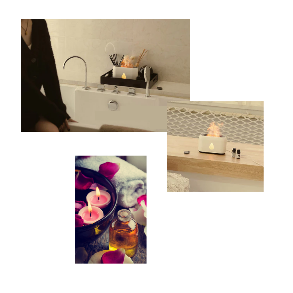 Humidificateur d'air à effet de flammes - Ozerty