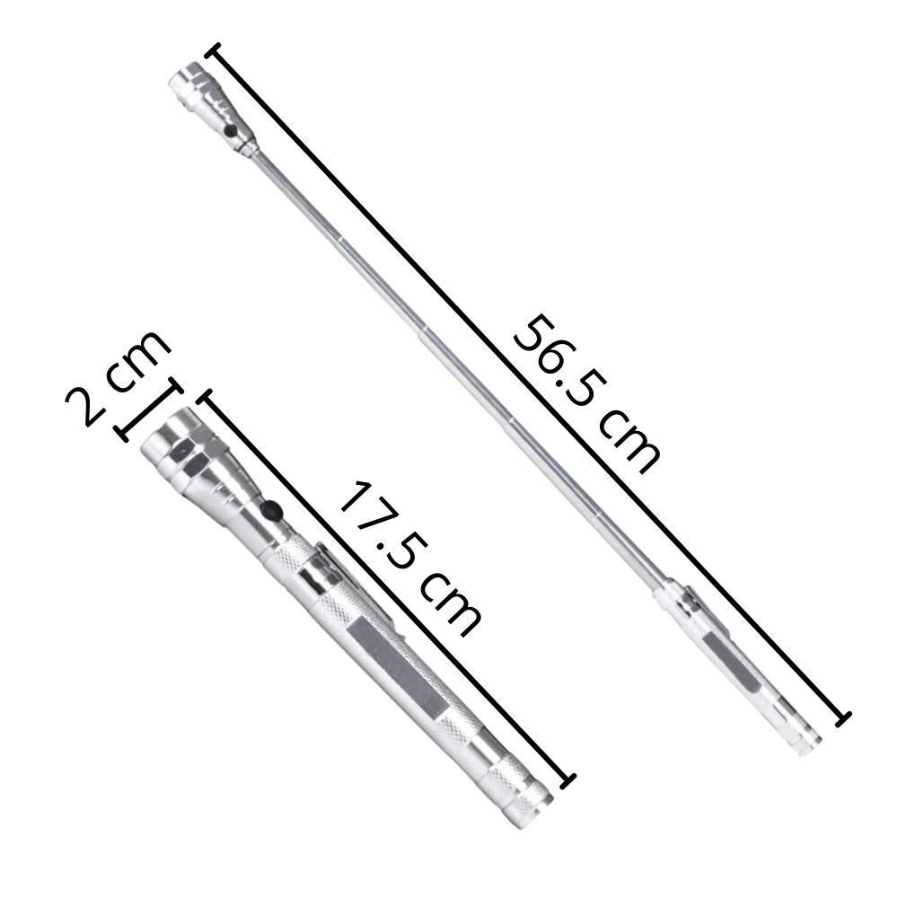 Torche à LED magnétique et télescopique - Ozerty