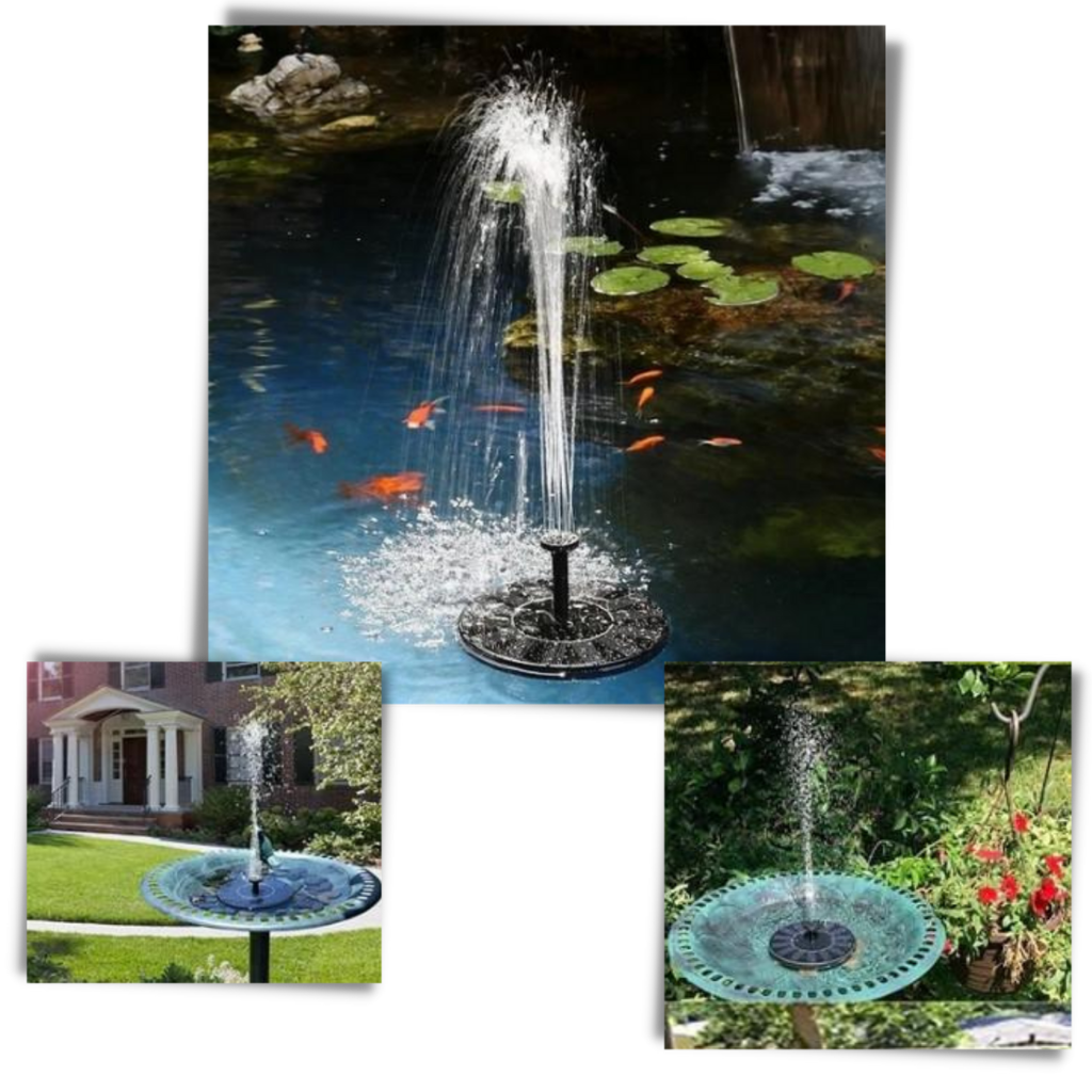 Fontaine flottante à énergie solaire  - Ozerty