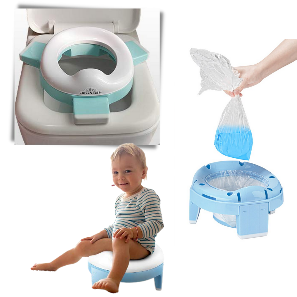 Siège de pot pliable pour pour les tout-petits  3 en 1  - Ozerty