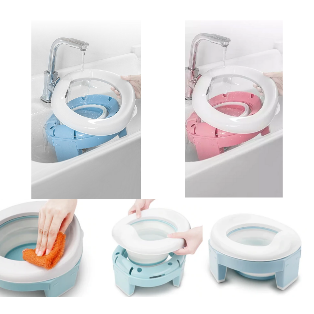 Siège de pot pliable pour pour les tout-petits  3 en 1  - Ozerty