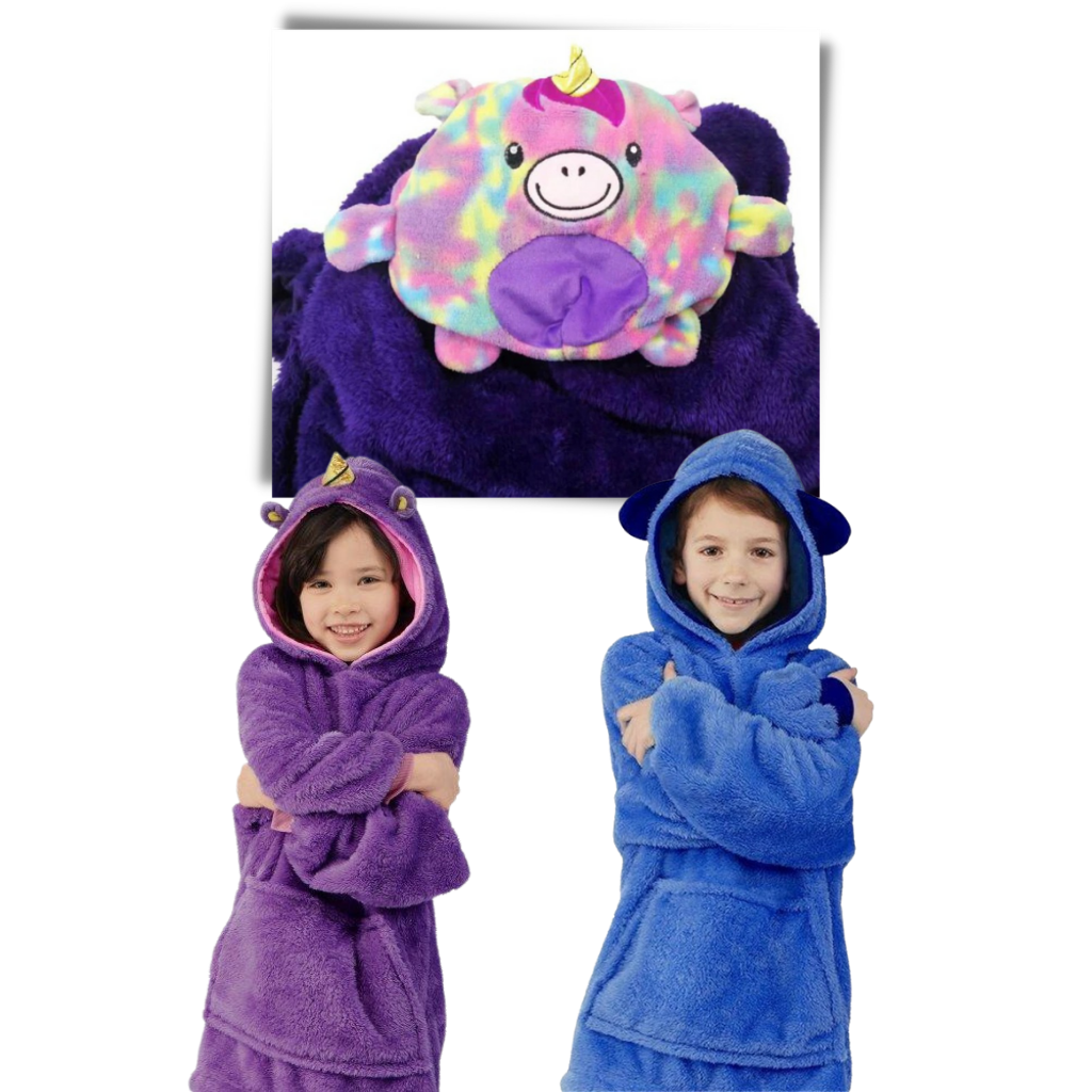 Peluche à capuche pliable 2 en 1 - Ozerty