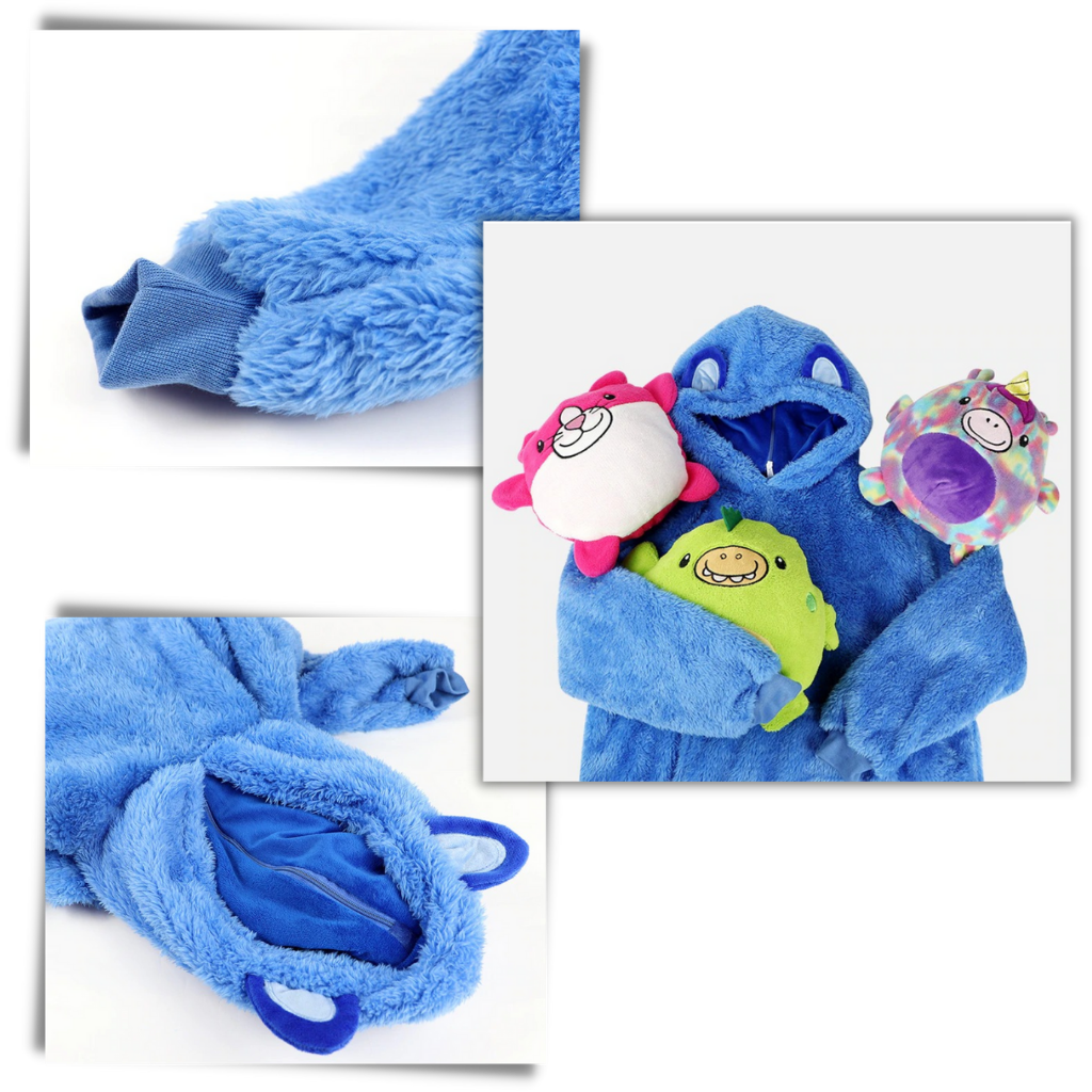 Peluche à capuche pliable 2 en 1 - Ozerty