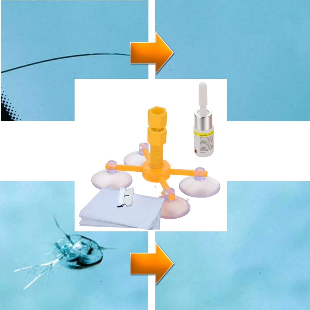 Kit de réparation du verre du pare-brise  - Ozerty
