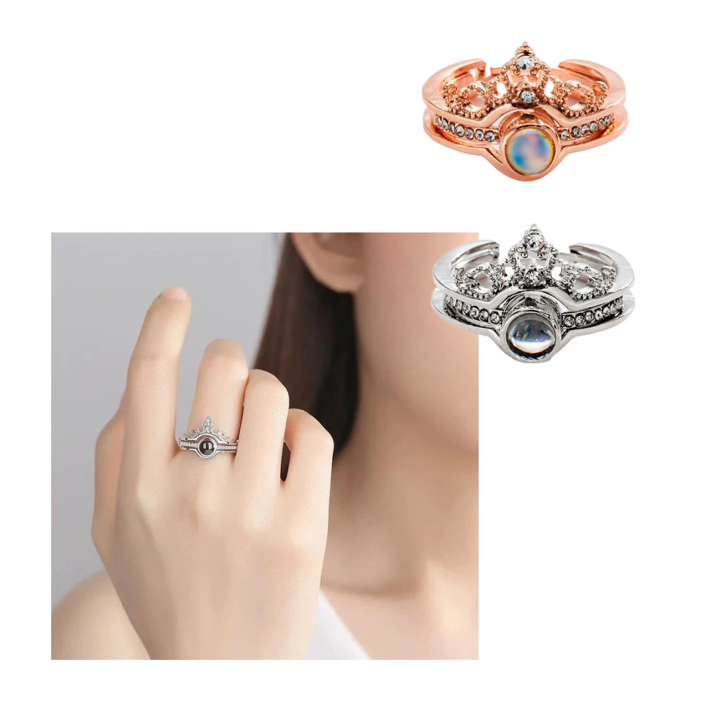 Belle bague "Je t'aime" en 100 langues - Ozerty