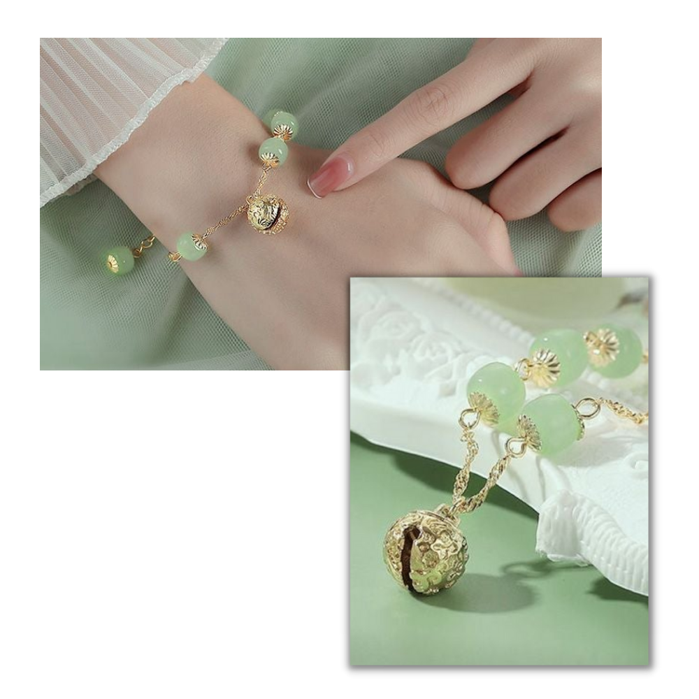 Bracelet à cloche en jade de Hetian - Ozerty