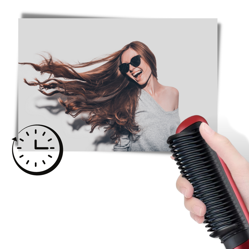 Lisseur électrique à brosse céramique - Ozerty