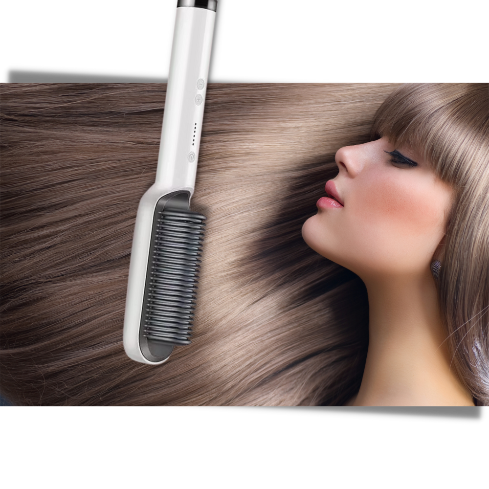 Lisseur électrique à brosse céramique - Ozerty