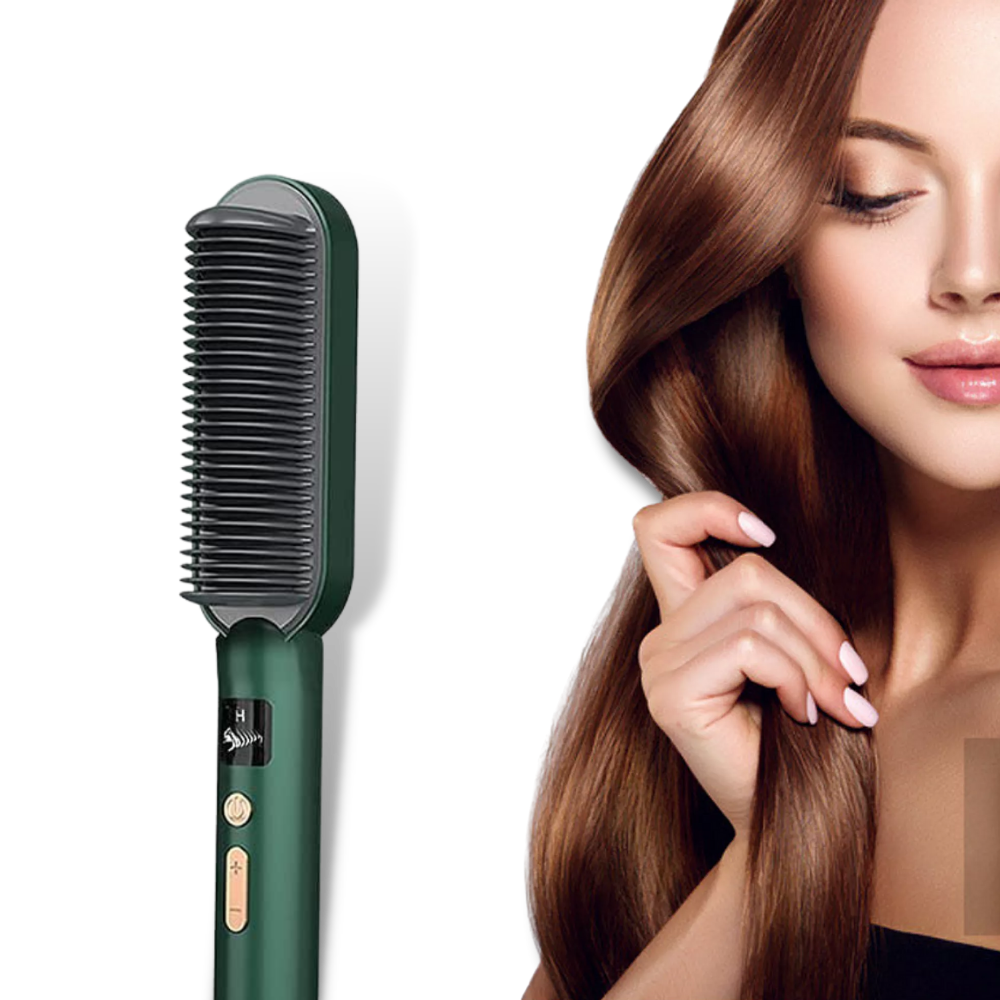 Lisseur électrique à brosse céramique - Ozerty
