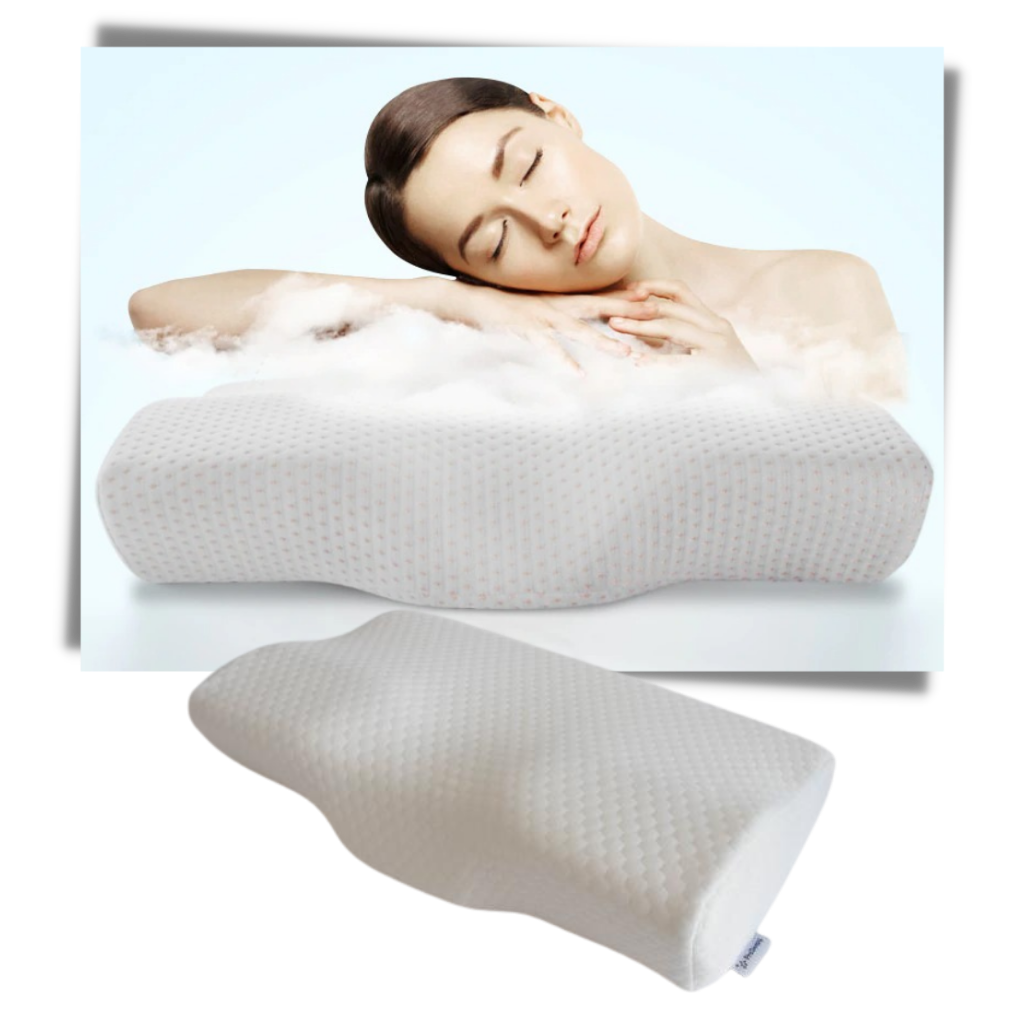Oreiller de soutien des cervicales en mousse à mémoire de forme - Ozerty