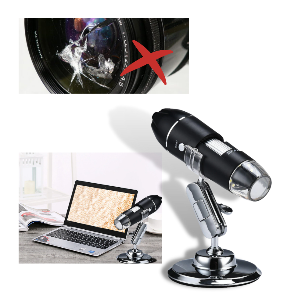 Microscope numérique à USB avec LED - Ozerty