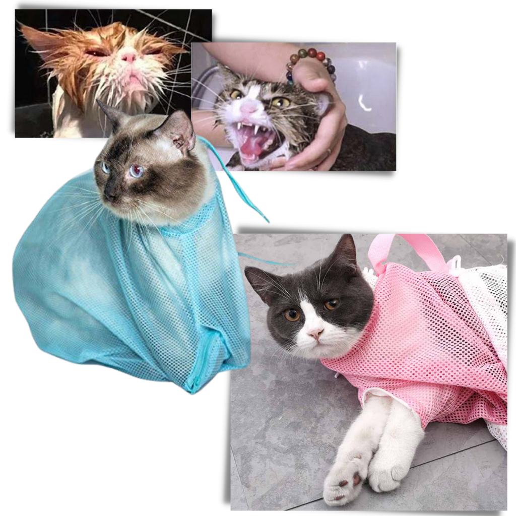 Sac en filet multifonctionnel pour le toilettage des animaux de compagnie - Ozerty