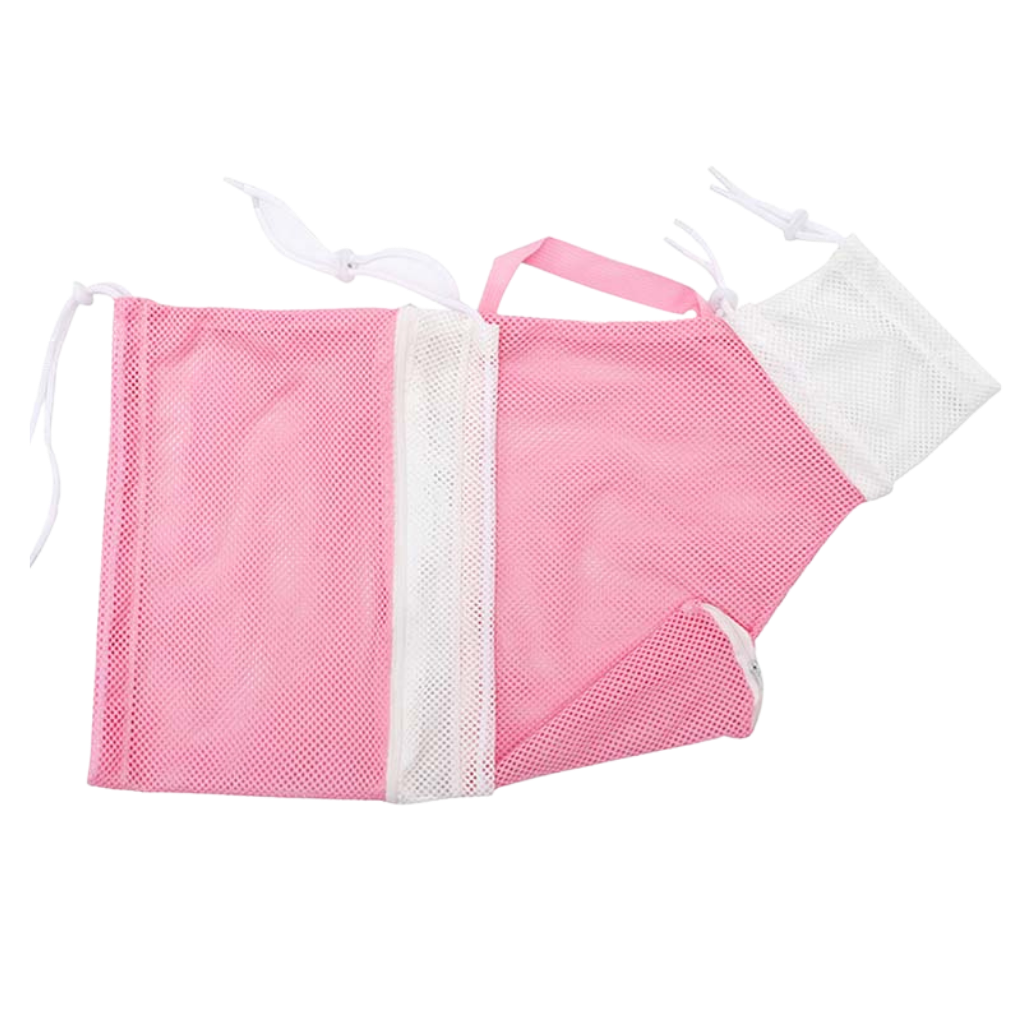 Multifunctional mesh bag for pet grooming