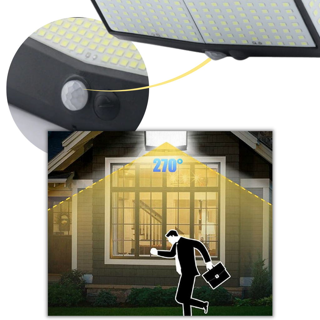 Lampe solaire d'extérieure 468 LED - Ozerty