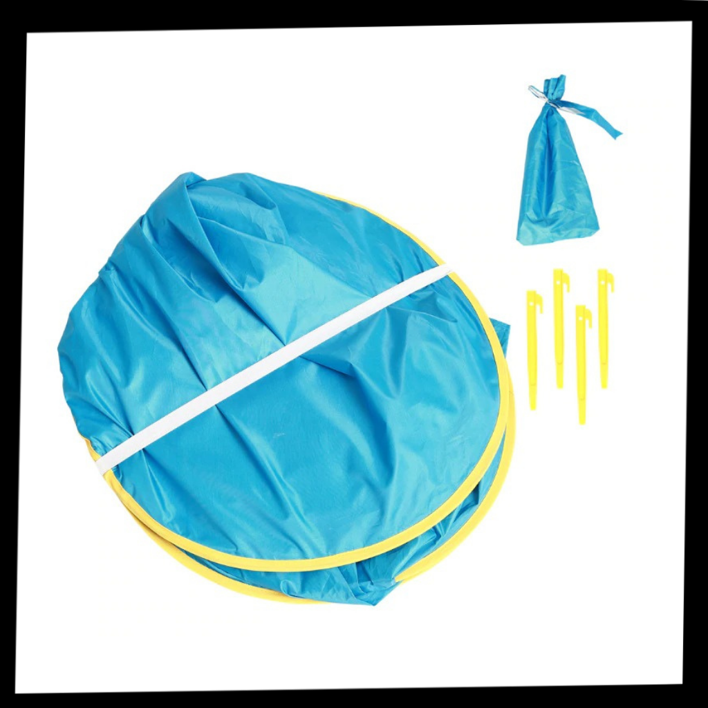 Tente de plage portative pour bébé avec mini-piscine - Ozerty