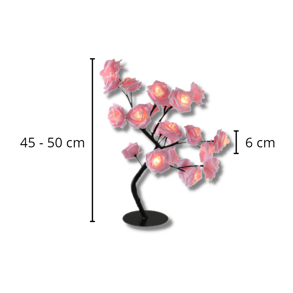 Lampe ravissante en forme de rosier - Ozerty