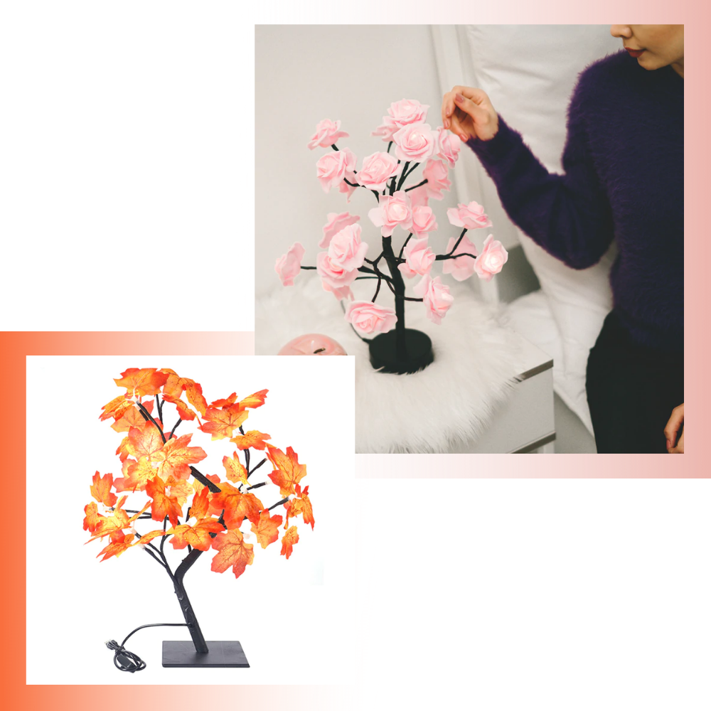 Lampe ravissante en forme de rosier - Ozerty