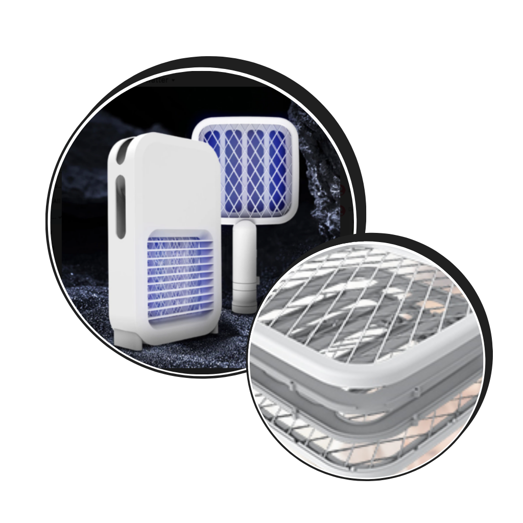 Lampe raquette électrique anti moustique rechargeable