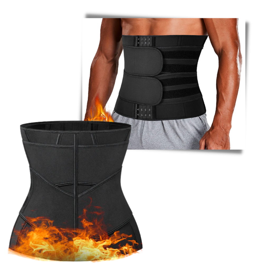 Ceinture de sauna à double sangle  - Ozerty