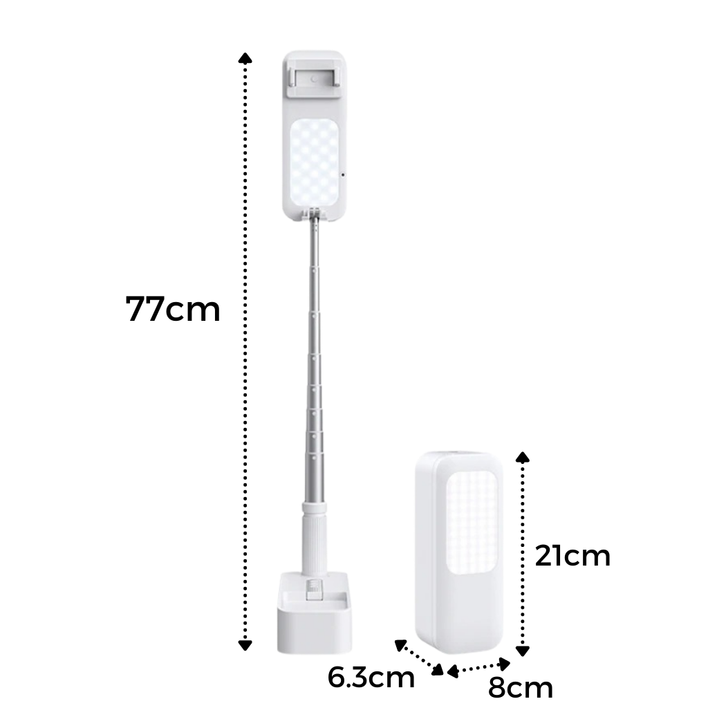 Support pour smartphone Kit d'éclairage bluetooth intégré - Ozerty
