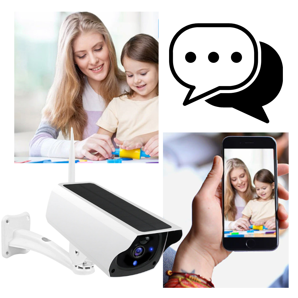 Caméra de surveillance solaire - Ozerty