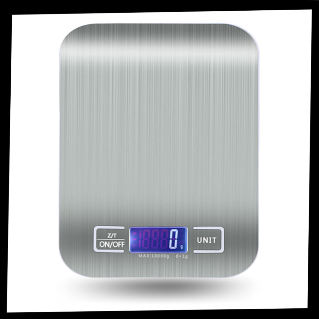 Balance de cuisine numérique LCD en acier inoxydable - Ozerty