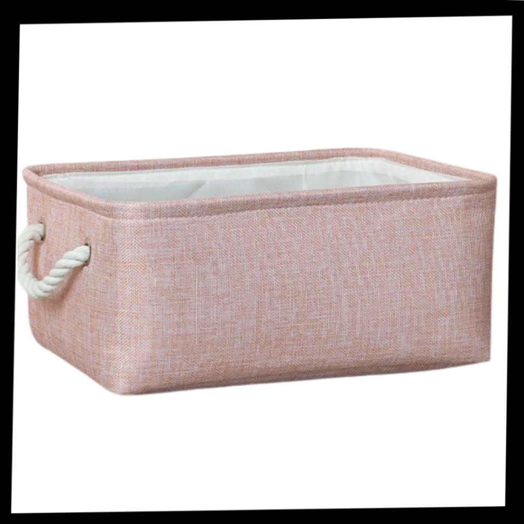 Panier à linge élégant avec poignées en corde - Ozerty