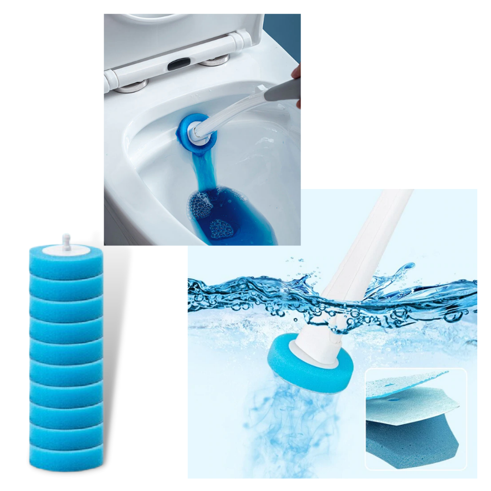 Ensemble de brosses de toilettes jetables - Ozerty