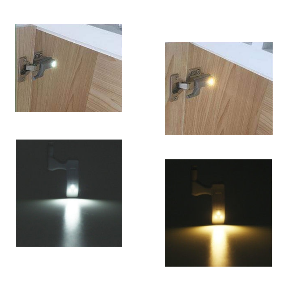 Lot de 3 lumières LED pour charnières  - Ozerty