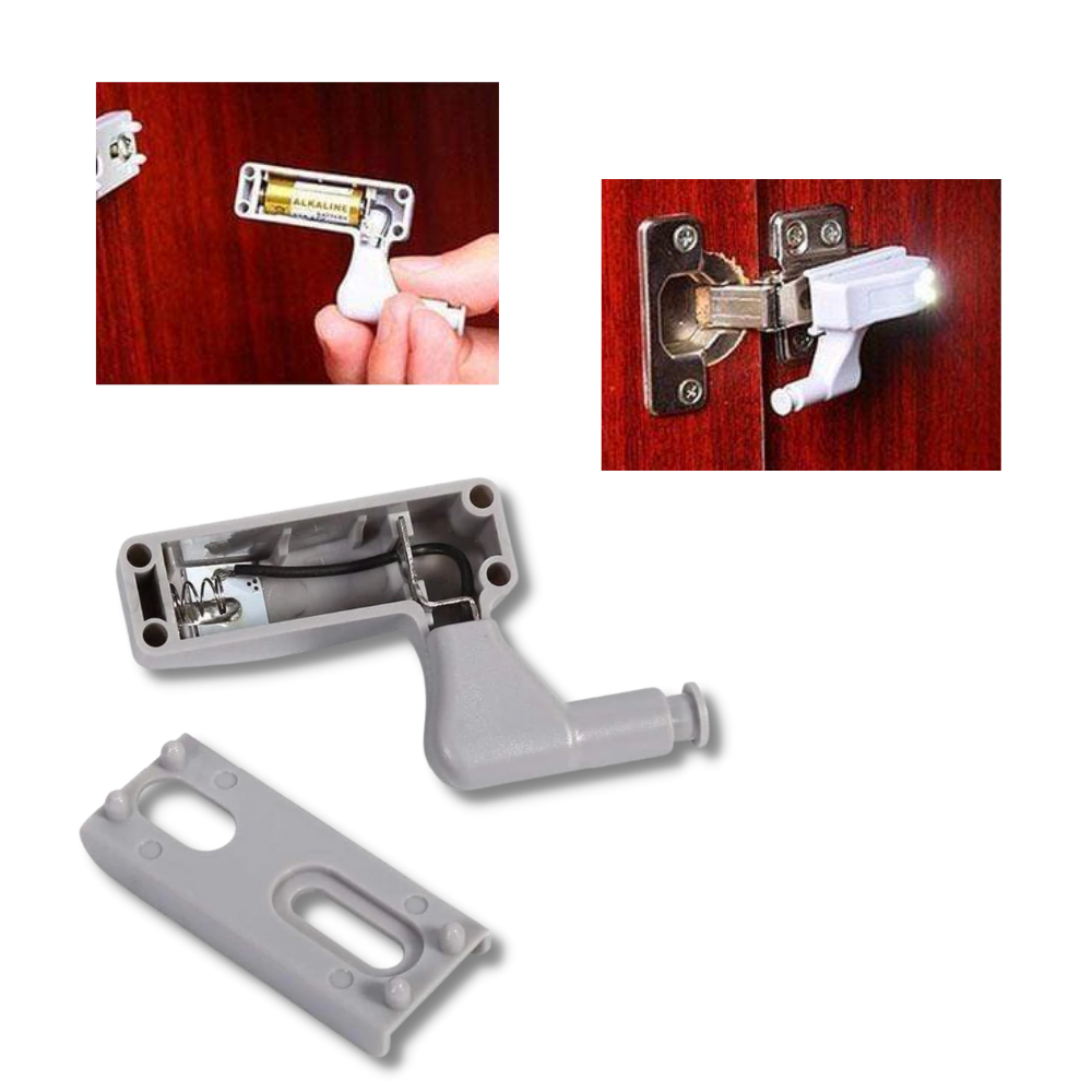 Lot de 3 lumières LED pour charnières  - Ozerty